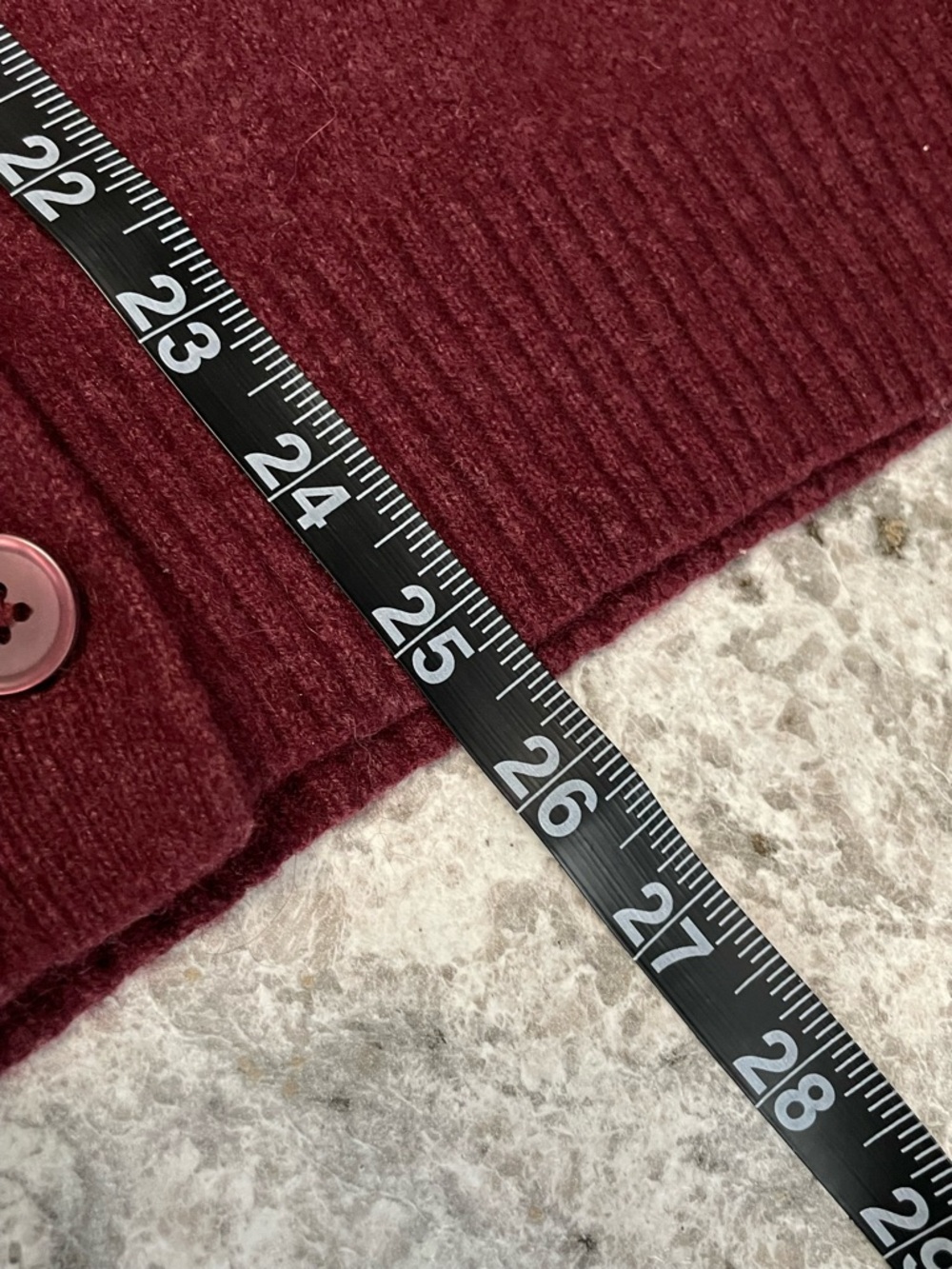 Uniqlo Burgundy Wool Alpaca Blend Cardigan Women’s Size Small - Picture 11 of 11